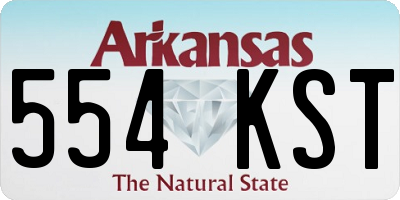 AR license plate 554KST
