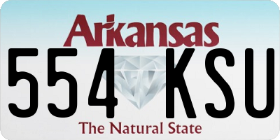 AR license plate 554KSU