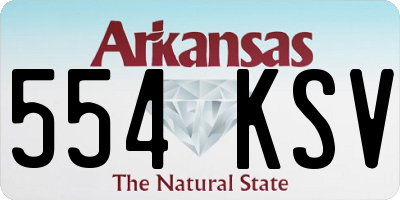 AR license plate 554KSV