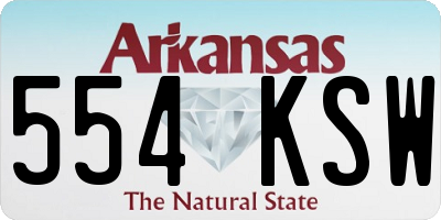 AR license plate 554KSW