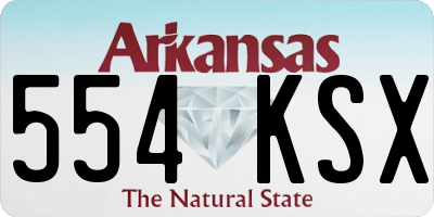 AR license plate 554KSX