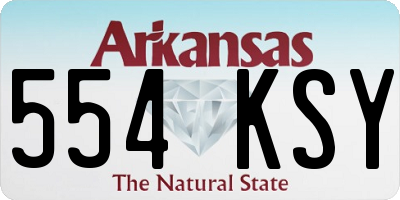 AR license plate 554KSY