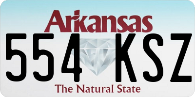 AR license plate 554KSZ