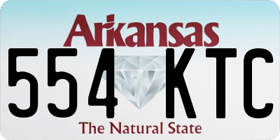 AR license plate 554KTC