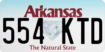 AR license plate 554KTD