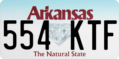 AR license plate 554KTF