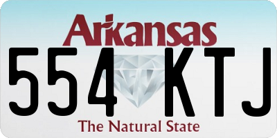 AR license plate 554KTJ