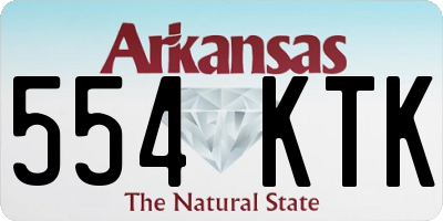 AR license plate 554KTK