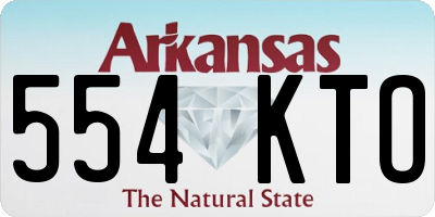 AR license plate 554KTO