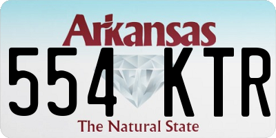 AR license plate 554KTR
