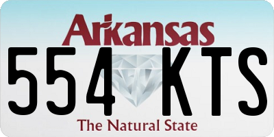 AR license plate 554KTS