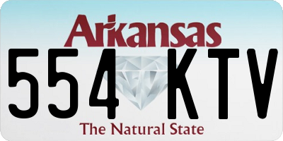 AR license plate 554KTV