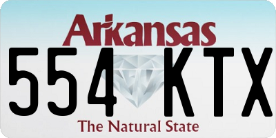 AR license plate 554KTX