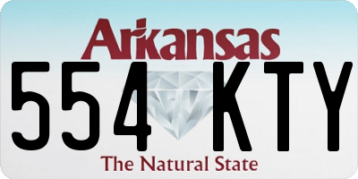 AR license plate 554KTY