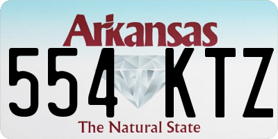 AR license plate 554KTZ