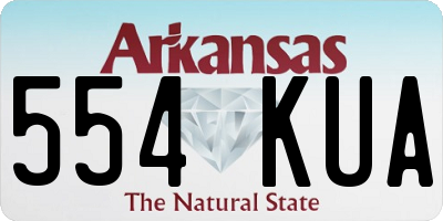 AR license plate 554KUA