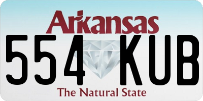 AR license plate 554KUB