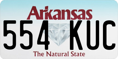 AR license plate 554KUC