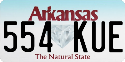AR license plate 554KUE
