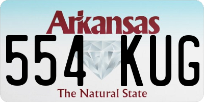 AR license plate 554KUG