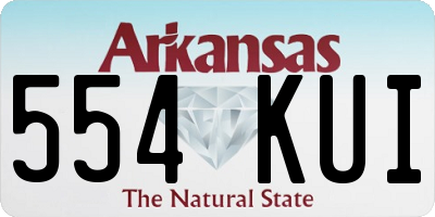 AR license plate 554KUI