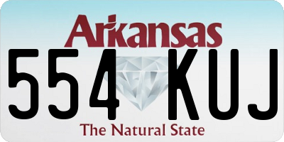 AR license plate 554KUJ