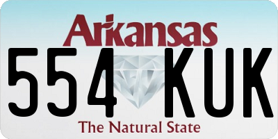 AR license plate 554KUK