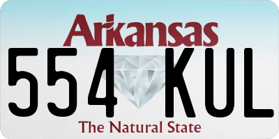 AR license plate 554KUL