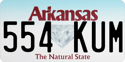 AR license plate 554KUM