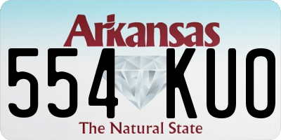 AR license plate 554KUO