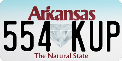 AR license plate 554KUP
