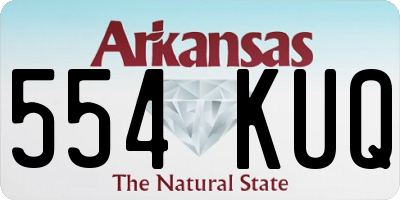 AR license plate 554KUQ