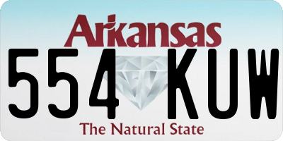 AR license plate 554KUW