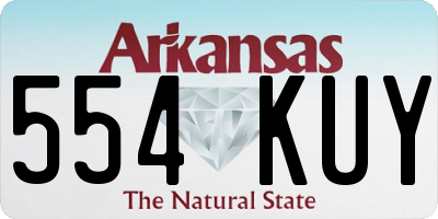 AR license plate 554KUY