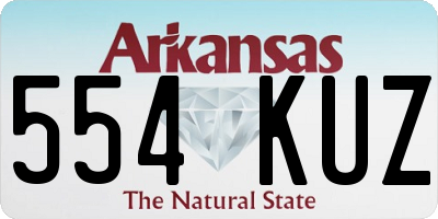 AR license plate 554KUZ