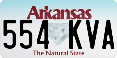 AR license plate 554KVA