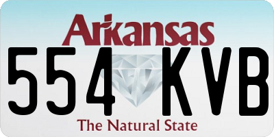AR license plate 554KVB
