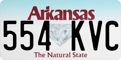 AR license plate 554KVC