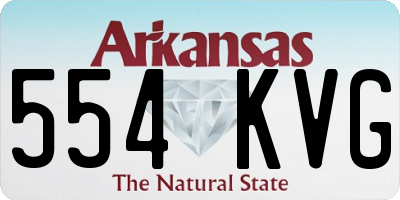 AR license plate 554KVG