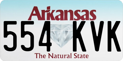 AR license plate 554KVK