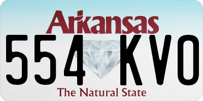 AR license plate 554KVO