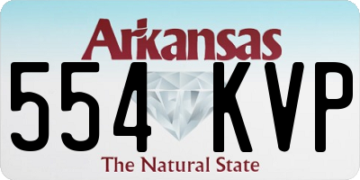 AR license plate 554KVP