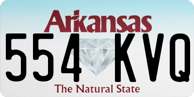 AR license plate 554KVQ