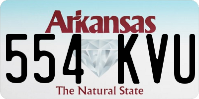 AR license plate 554KVU