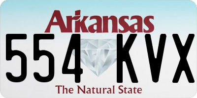 AR license plate 554KVX