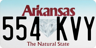 AR license plate 554KVY