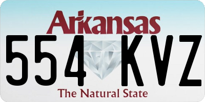 AR license plate 554KVZ
