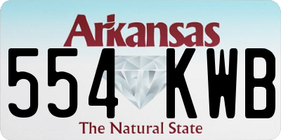 AR license plate 554KWB