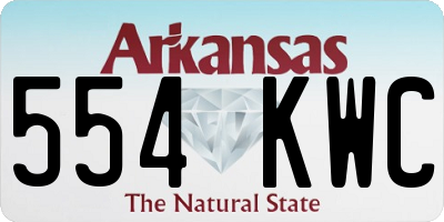 AR license plate 554KWC