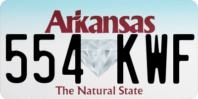 AR license plate 554KWF